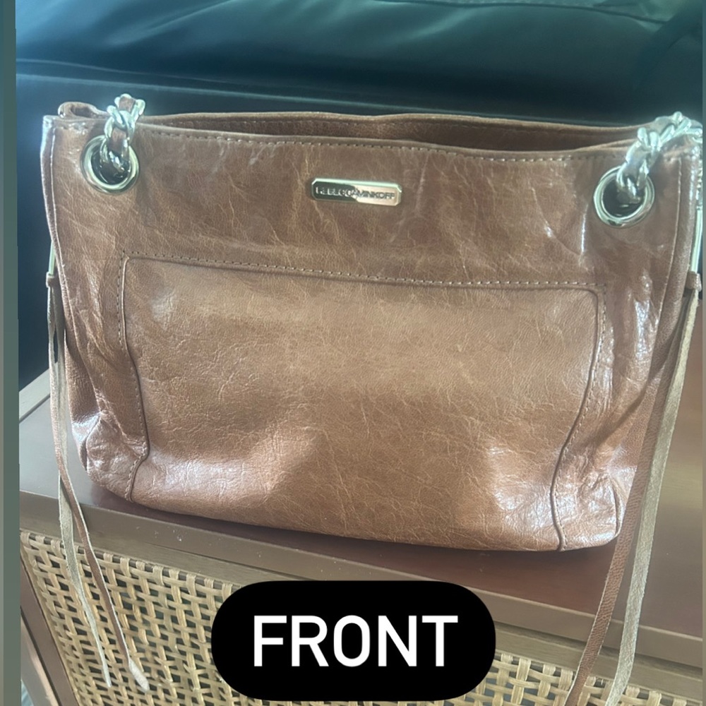 Brand: Rebecca Minkoff leather swing style bag. Excellent Condition!